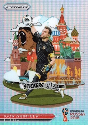 Sticker Igor Akinfeev - FIFA World Cup Russia 2018. Prizm - Panini