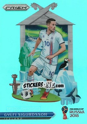 Sticker Gylfi Sigurdsson - FIFA World Cup Russia 2018. Prizm - Panini