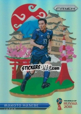 Sticker Makoto Hasebe - FIFA World Cup Russia 2018. Prizm - Panini