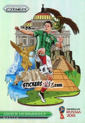 Sticker Javier Hernandez - FIFA World Cup Russia 2018. Prizm - Panini