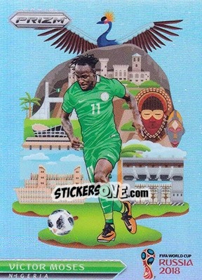 Sticker Victor Moses - FIFA World Cup Russia 2018. Prizm - Panini
