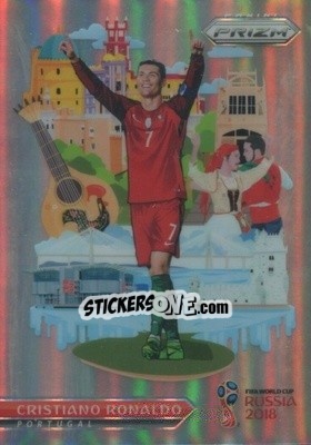 Sticker Cristiano Ronaldo - FIFA World Cup Russia 2018. Prizm - Panini