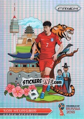 Sticker Son Heungmin - FIFA World Cup Russia 2018. Prizm - Panini