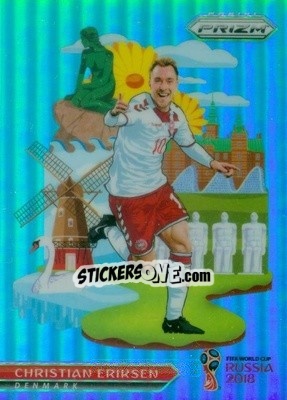 Sticker Christian Eriksen - FIFA World Cup Russia 2018. Prizm - Panini