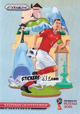 Sticker Stephan Lichtsteiner - FIFA World Cup Russia 2018. Prizm - Panini