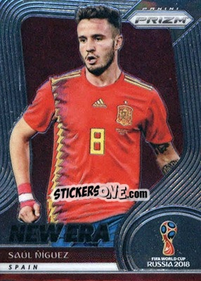 Sticker Saul Niguez - FIFA World Cup Russia 2018. Prizm - Panini