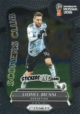 Sticker Lionel Messi - FIFA World Cup Russia 2018. Prizm - Panini