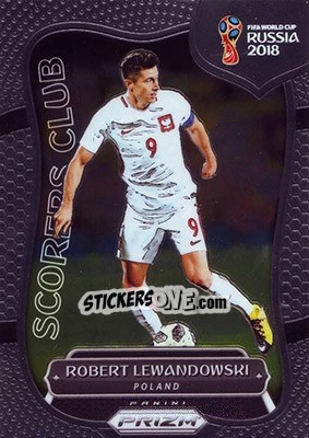 Sticker Robert Lewandowski - FIFA World Cup Russia 2018. Prizm - Panini