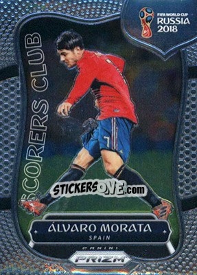 Figurina Alvaro Morata - FIFA World Cup Russia 2018. Prizm - Panini