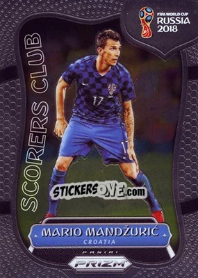 Sticker Mario Mandzukic - FIFA World Cup Russia 2018. Prizm - Panini
