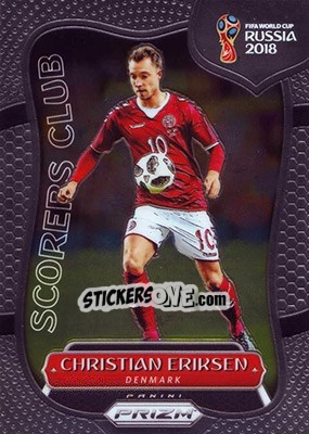 Sticker Christian Eriksen - FIFA World Cup Russia 2018. Prizm - Panini