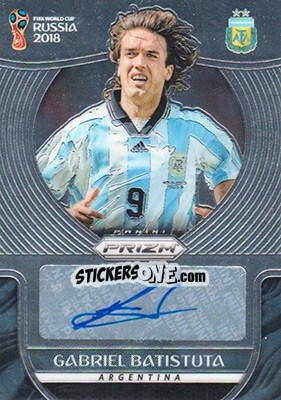 Sticker Gabriel Batistuta - FIFA World Cup Russia 2018. Prizm - Panini