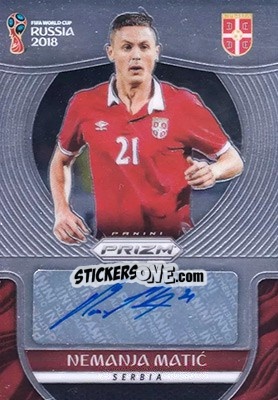 Cromo Nemanja Matic - FIFA World Cup Russia 2018. Prizm - Panini