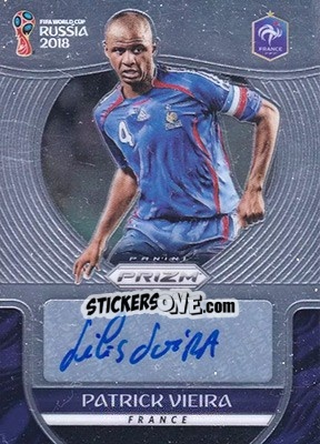 Sticker Patrick Vieira - FIFA World Cup Russia 2018. Prizm - Panini