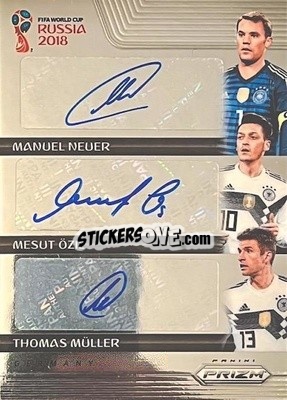 Sticker Manuel Neuer / Mesut Ozil / Thomas Muller