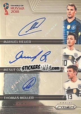 Cromo Manuel Neuer / Mesut Ozil / Thomas Muller - FIFA World Cup Russia 2018. Prizm - Panini