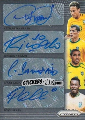 Figurina Neymar Jr / Rivaldo / Cesar Sampaio / Pele - FIFA World Cup Russia 2018. Prizm - Panini