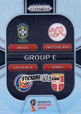 Sticker Costa Rica / Serbia / Brazil / Switzerland - FIFA World Cup Russia 2018. Prizm - Panini