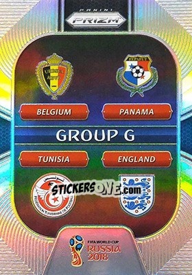 Cromo Belgium / England / Panama / Tunisia - FIFA World Cup Russia 2018. Prizm - Panini