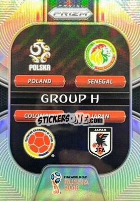 Sticker Japan / Colombia / Poland / Senegal - FIFA World Cup Russia 2018. Prizm - Panini