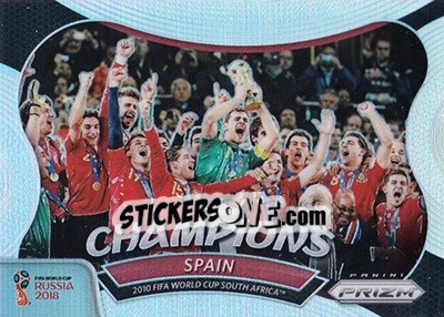 Sticker Spain - FIFA World Cup Russia 2018. Prizm - Panini