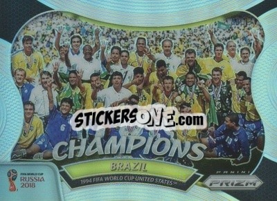 Sticker Brazil - FIFA World Cup Russia 2018. Prizm - Panini