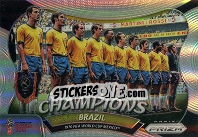 Sticker Brazil - FIFA World Cup Russia 2018. Prizm - Panini