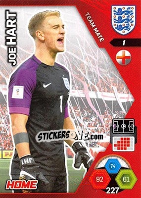Sticker Joe Hart - England 2018. Adrenalyn XL n. 1 - Panini
