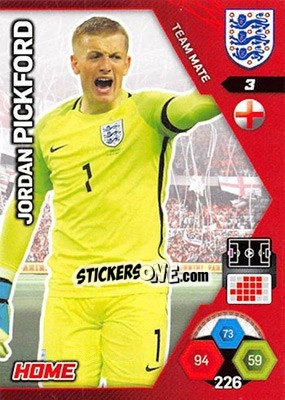 Sticker Jordan Pickford - England 2018. Adrenalyn XL - Panini