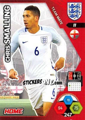 Sticker Chris Smalling - England 2018. Adrenalyn XL n. 11 - Panini