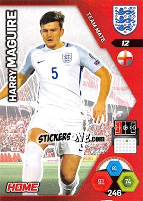 Sticker Harry Maguire - England 2018. Adrenalyn XL n. 12 - Panini