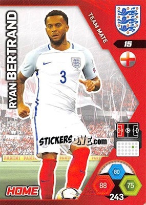 Sticker Ryan Bertrand - England 2018. Adrenalyn XL n. 15 - Panini