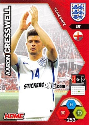Sticker Aaron Cresswell - England 2018. Adrenalyn XL n. 16 - Panini