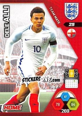Sticker Dele Alli - England 2018. Adrenalyn XL n. 25 - Panini