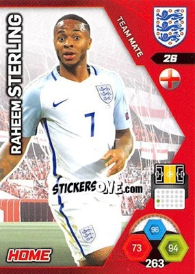 Sticker Raheem Sterling - England 2018. Adrenalyn XL n. 26 - Panini