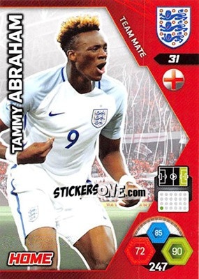 Sticker Tammy Abraham - England 2018. Adrenalyn XL n. 31 - Panini