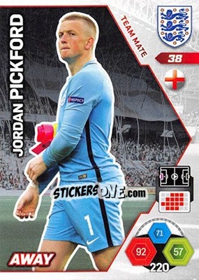 Sticker Jordan Pickford - England 2018. Adrenalyn XL - Panini