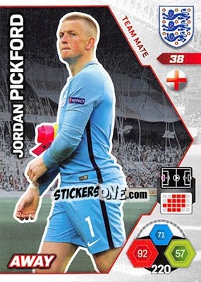 Sticker Jordan Pickford - England 2018. Adrenalyn XL n. 38 - Panini