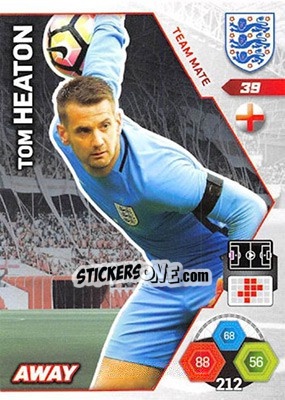 Sticker Tom Heaton - England 2018. Adrenalyn XL n. 39 - Panini