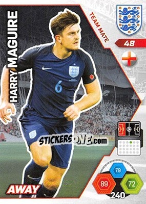Sticker Harry Maguire - England 2018. Adrenalyn XL n. 48 - Panini