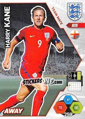 Sticker Harry Kane - England 2018. Adrenalyn XL n. 65 - Panini