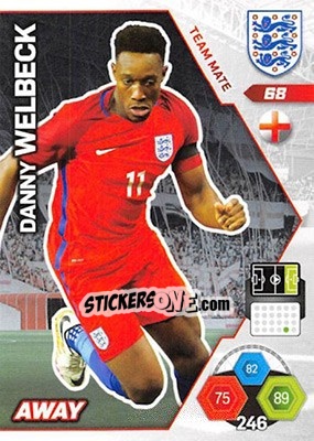 Sticker Danny Welbeck - England 2018. Adrenalyn XL n. 68 - Panini