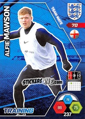 Figurina Alfie Mawson - England 2018. Adrenalyn XL - Panini