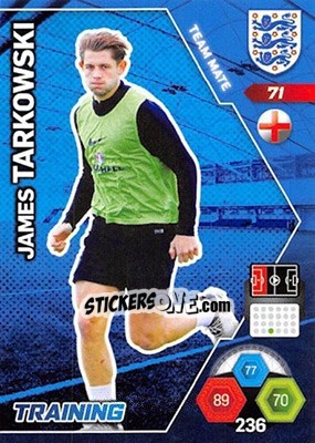 Sticker James Tarkowski - England 2018. Adrenalyn XL n. 71 - Panini