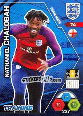 Sticker Nathaniel Chalobah - England 2018. Adrenalyn XL n. 74 - Panini