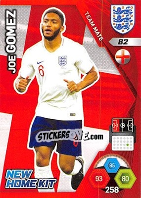 Sticker Joe Gomez - England 2018. Adrenalyn XL - Panini