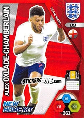 Sticker Alex Oxlade-Chamberlain - England 2018. Adrenalyn XL n. 89 - Panini