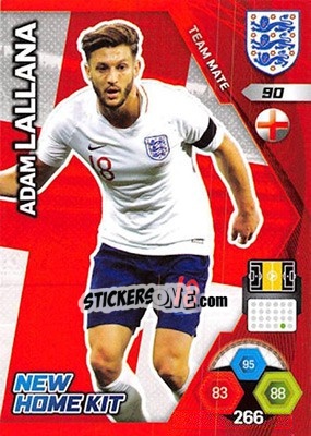 Sticker Adam Lallana - England 2018. Adrenalyn XL - Panini