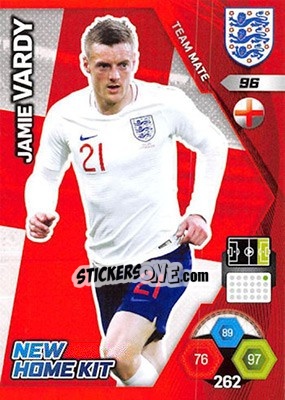 Sticker Jamie Vardy - England 2018. Adrenalyn XL n. 96 - Panini