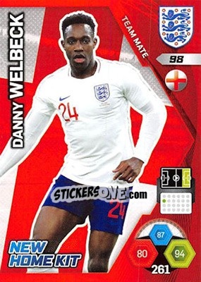Sticker Danny Welbeck - England 2018. Adrenalyn XL n. 98 - Panini